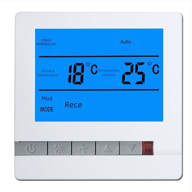 ALJIA panou de control al temperaturii pentru aer condiționat central, regulator inteligent de temperatură, compatibil cu aparatele de aer condiționat, 220V