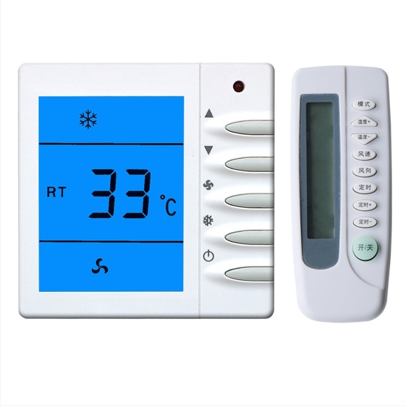 ALJIA panou de control al temperaturii pentru aer condiționat central, regulator inteligent de temperatură, compatibil cu aparatele de aer condiționat, 220V