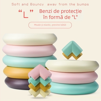 Protecție colț masă pentru copii - bandă autoadezivă pentru acoperire margini, protecție moale pentru siguranța copilului (Brand: Powerful merchant)