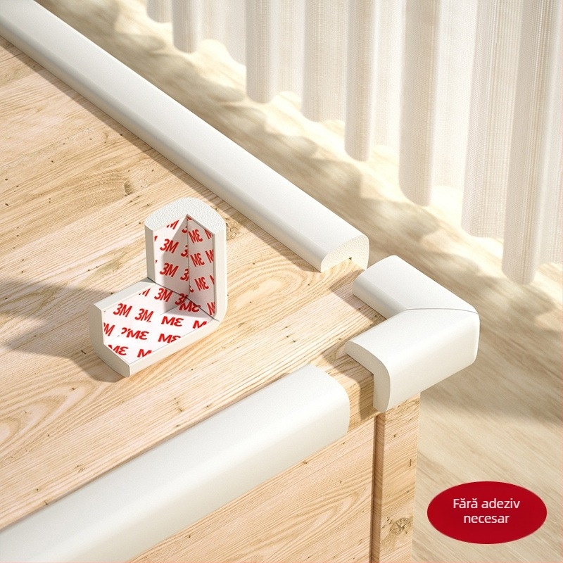 Protecție colț masă pentru copii - bandă autoadezivă pentru acoperire margini, protecție moale pentru siguranța copilului (Brand: Powerful merchant)