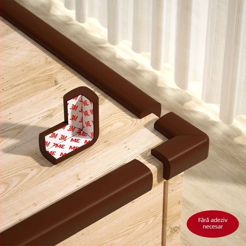 Protecție colț masă pentru copii - bandă autoadezivă pentru acoperire margini, protecție moale pentru siguranța copilului (Brand: Powerful merchant)