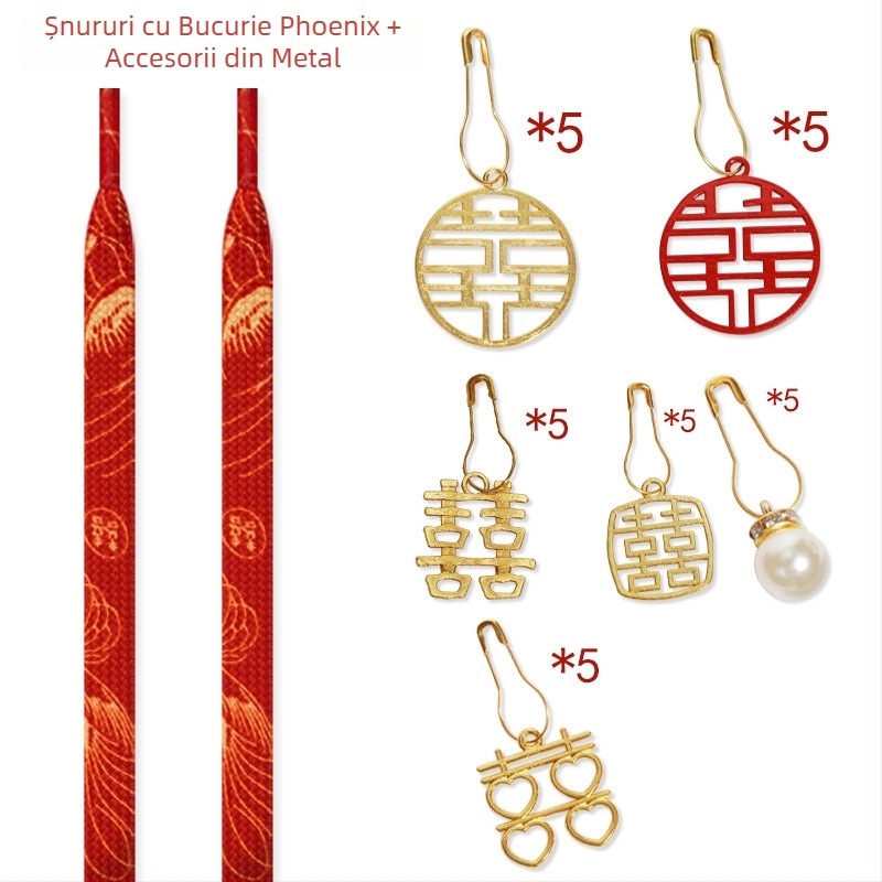 Șnur din cânepă pentru pantofi sport, model 123, decor de nuntă în stil Xiuhe, lungime standard, nod decorativ