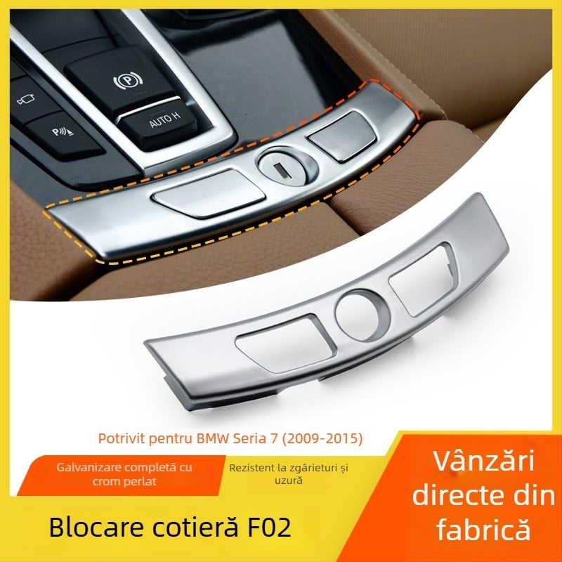 Capac întrerupător braț suport BMW Seria 7 730740F02 – Panou central al suportului pentru cot