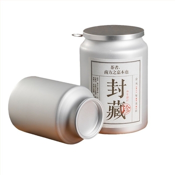 Recipient pentru depozitarea ceaiului, capac etanș anti-umezeală, material din folie de aluminiu compozită, imprimare offset, capacitate 0,5–5 kg