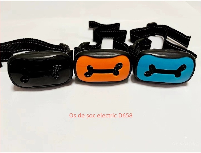 Guler inteligent pentru antrenamentul animalelor de companie, cu vibrație automată, avertizare la șoc electric și baterie reîncărcabilă