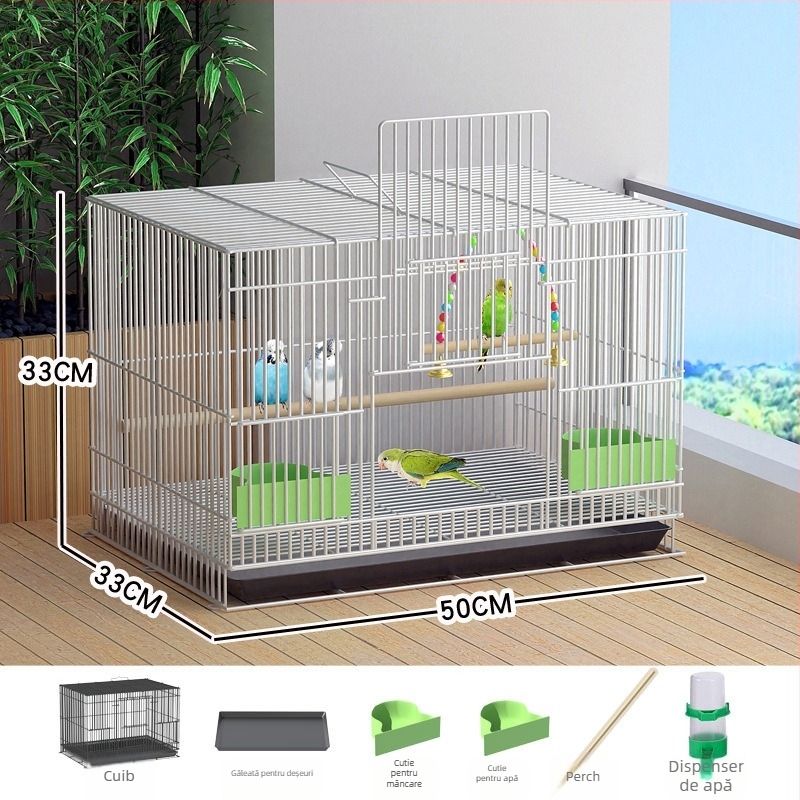 Cușcă de păsări din fier – Huameilong, origine Hebei, marcă privată autorizată, pentru păsări