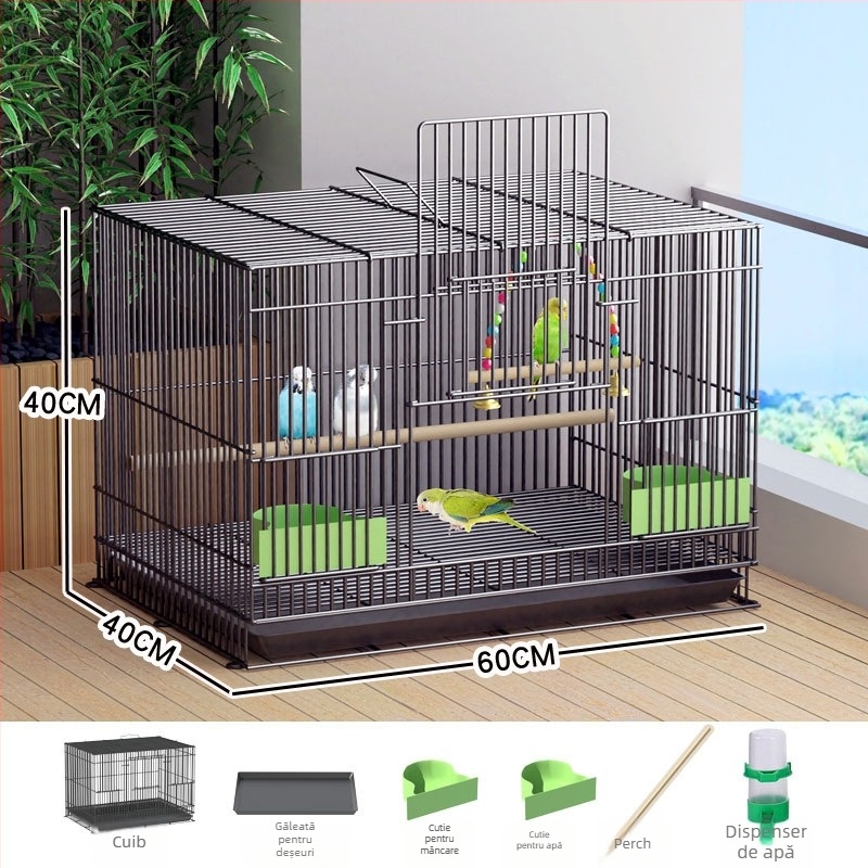 Cușcă de păsări din fier – Huameilong, origine Hebei, marcă privată autorizată, pentru păsări