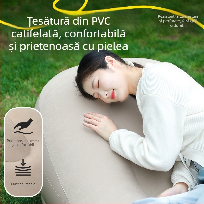 Canapea gonflabilă cu un singur buton pentru uz casnic, material PVC, grosime 0,3 mm, greutate 2,17 kg, personalizabilă cu licență private-label