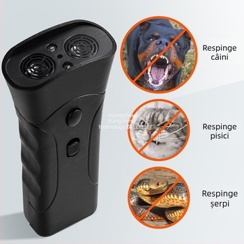 Repelent ultrasonic pentru câini - Putere mare, Opritor de lătrat exterior, Protecție împotriva mușcăturilor (Marcă: other; Material: Poliester; Aplicabil: General; Import: Nu)