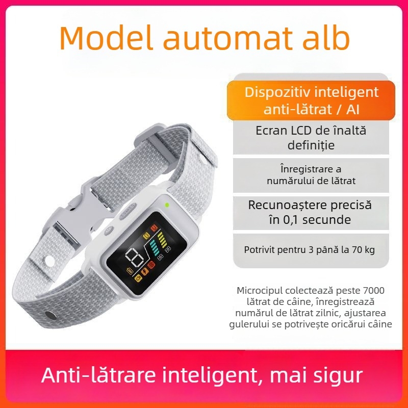 Colier electric pentru dresajul câinilor, telecomandă, rază până la 2000 de metri