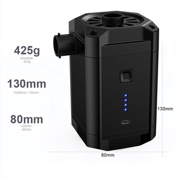 Pompa de aer electrică portabilă pentru camping în aer liber – umflă saltea gonflabilă, cort și inel de înot