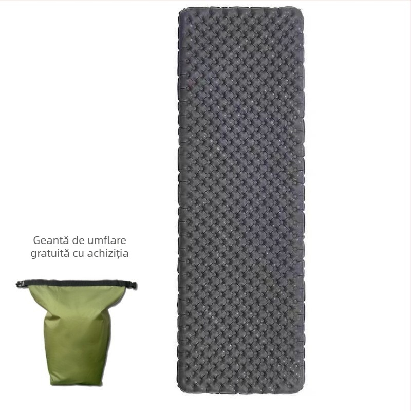 Runway saltea gonflabilă portabilă ultraușoară, valoare R înaltă, 680 g, umflare prin sac gonflabil