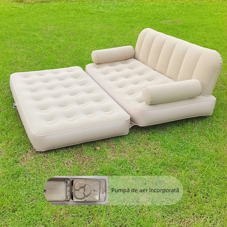 Okadu canapea gonflabilă de exterior – material flocking, pentru 1–3 persoane, greutate netă 6,2 kg, tip de umflare: pompă electrică