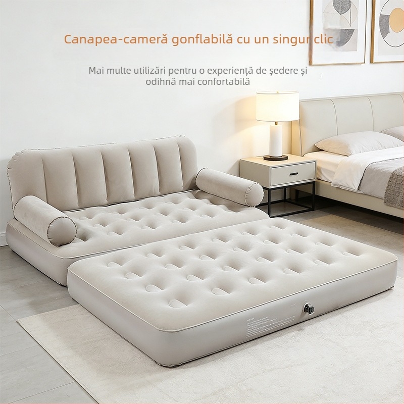 Okadu canapea gonflabilă de exterior – material flocking, pentru 1–3 persoane, greutate netă 6,2 kg, tip de umflare: pompă electrică