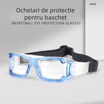 Ochelari sport 018: ramă baschet, PC, reglabil pentru miopie, potrivit pentru baschet, fotbal, alergare, ciclism, golf