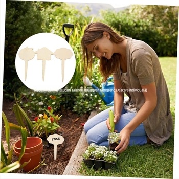 Etichete din lemn de boxwood pentru plante, Brand Great success, Categorie: Plante, Stil: Simplitate modernă