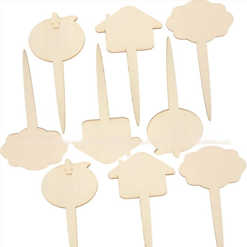 Etichete din lemn de boxwood pentru plante, Brand Great success, Categorie: Plante, Stil: Simplitate modernă