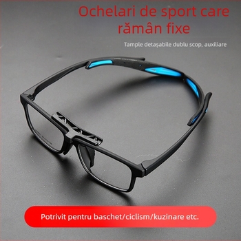 Ochelari de sport outdoor antifog, unisex, compatibili cu lentile pentru miopie și protecție împotriva exploziilor, ramă pentru fotbal/baschet TR903