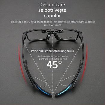 Ochelari de sport outdoor antifog, unisex, compatibili cu lentile pentru miopie și protecție împotriva exploziilor, ramă pentru fotbal/baschet TR903