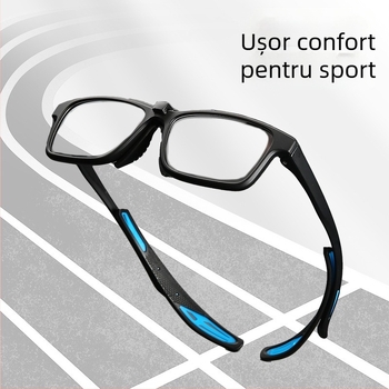 Ochelari de sport outdoor antifog, unisex, compatibili cu lentile pentru miopie și protecție împotriva exploziilor, ramă pentru fotbal/baschet TR903