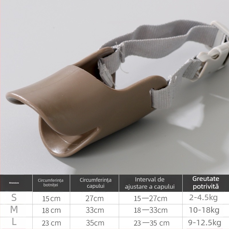 Mască de gură pentru câini mici – silicon, anti-mușcătură și anti-lătrat, Le Shuang Pet