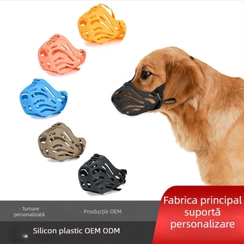 Botniță pentru câini - protecție anti-mușcături și împotriva lătratului, din plastic, impermeabilă