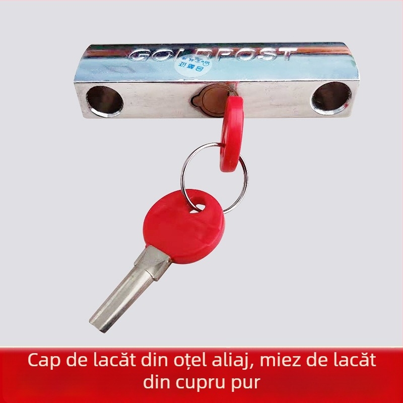 Încuietoare pentru ușă de sticlă, din oțel cu broască mortise, greutate 1500, pentru motociclete, vehicule electrice, biciclete și uși de sticlă, design modern minimalist