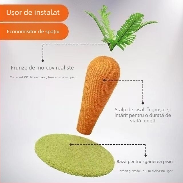 Cadru de cățărări pentru pisici cu post de zgâriere – Marcă: Unique; Material: Alt; Stil: Drăguț