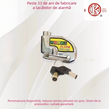 LK Kailun LK303 Lacăt cu Alarmă pentru Disc de Frână pentru motocicletă și bicicletă electrică – aliaj de zinc, 585 g