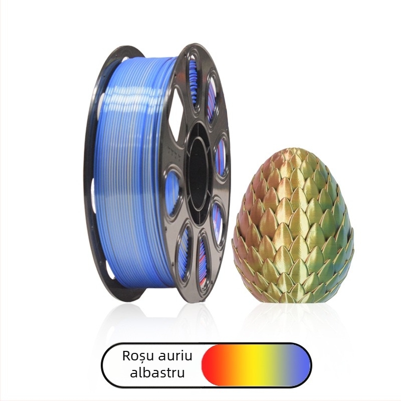 Filament PLA Silk pentru imprimanta 3D, 1 kg, fără blocări, Cod produs 0671725295371