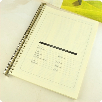 Meiyu Jurnal de mână – Cleme metalice cu inel pentru legare, Tip 0, Model 088, Ambalare la vrac