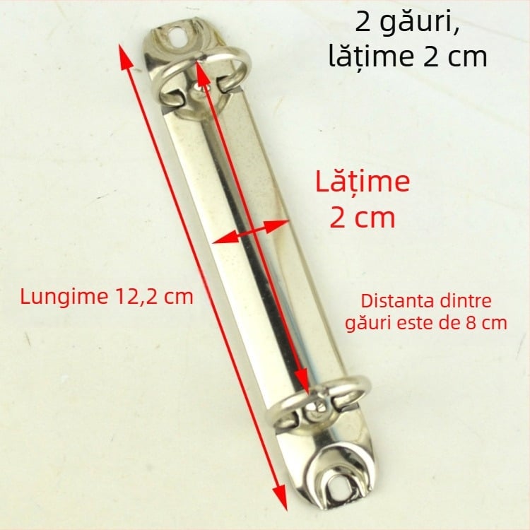 Meiyu Jurnal de mână – Cleme metalice cu inel pentru legare, Tip 0, Model 088, Ambalare la vrac