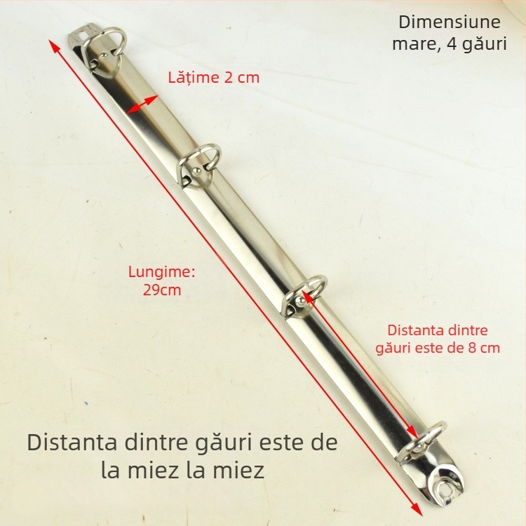 Meiyu Jurnal de mână – Cleme metalice cu inel pentru legare, Tip 0, Model 088, Ambalare la vrac