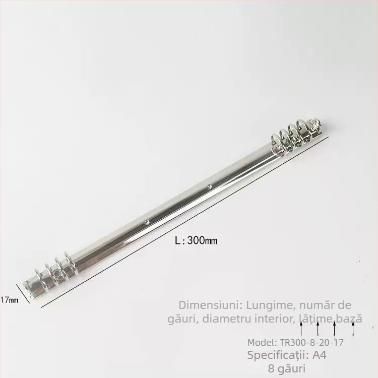 Meiyu Jurnal de mână – Cleme metalice cu inel pentru legare, Tip 0, Model 088, Ambalare la vrac