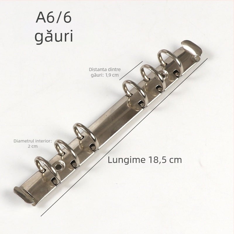 Meiyu Jurnal de mână – Cleme metalice cu inel pentru legare, Tip 0, Model 088, Ambalare la vrac