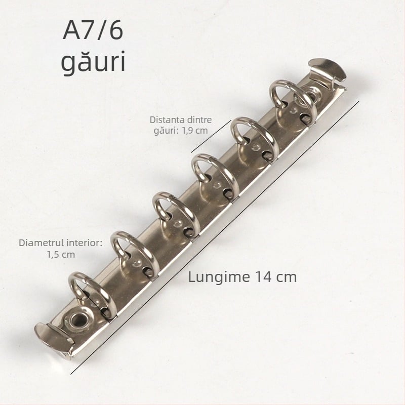 Meiyu Jurnal de mână – Cleme metalice cu inel pentru legare, Tip 0, Model 088, Ambalare la vrac