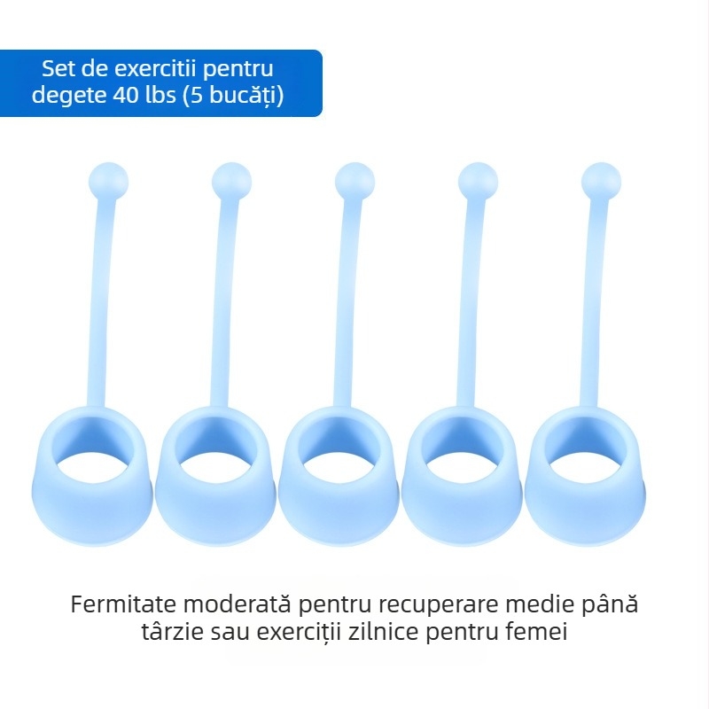 Dispozitiv de exerciții pentru degete din silicon – trăgător pentru flexie și extensie, ANTUKE (Brand: ANTUKE; Categorie: Trăgător; Material: Silicon; Aplicabil: Alte)