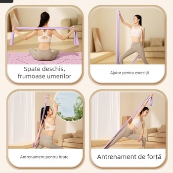 Powerful merchant bandă de rezistență din latex pentru yoga și antrenament pentru spate
