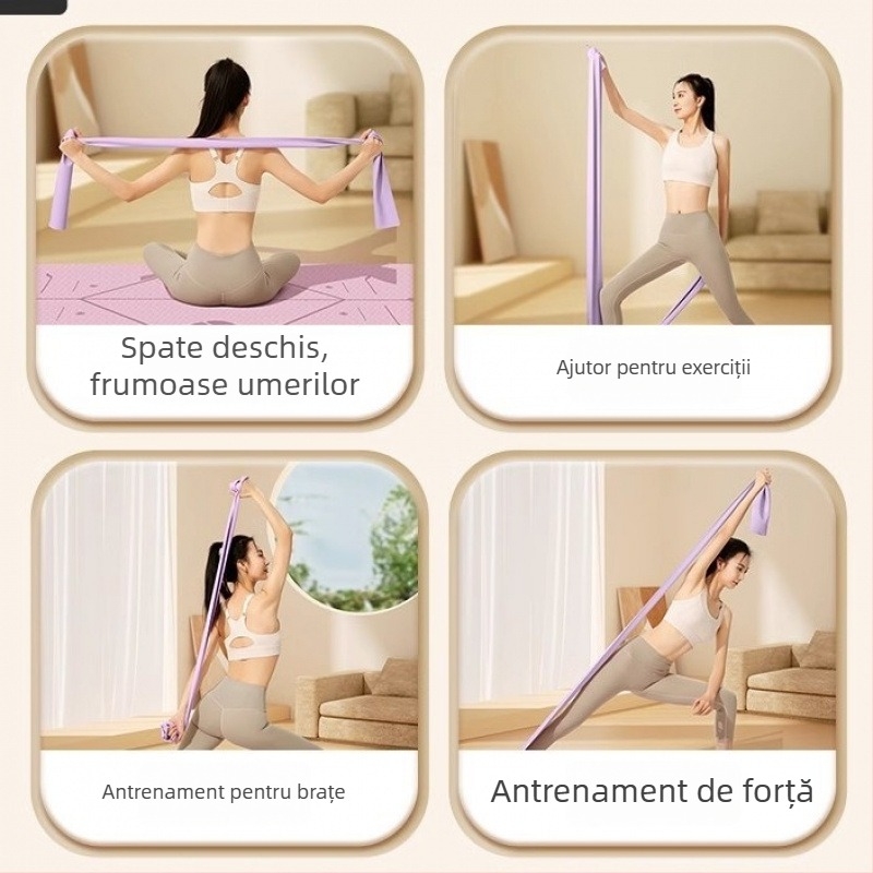 Powerful merchant bandă de rezistență din latex pentru yoga și antrenament pentru spate