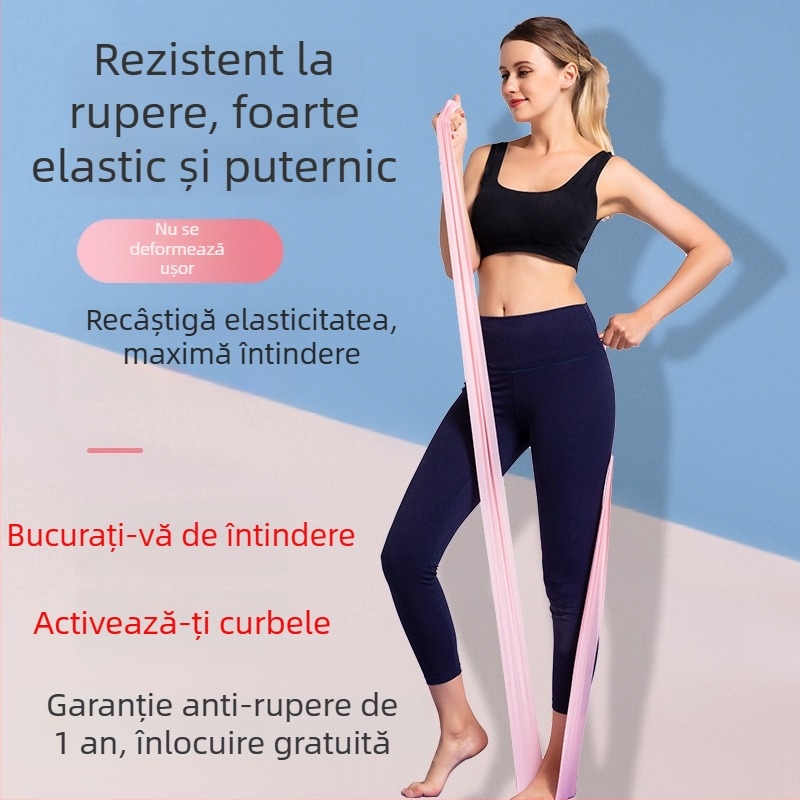Powerful merchant bandă de rezistență din latex pentru yoga și antrenament pentru spate