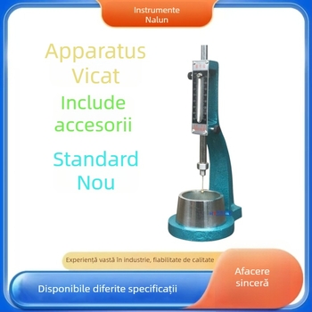 Aparat Vicat standard pentru consistența pastei de ciment și timpul de priză – Model Standard, interval 0-70, precizie 0.1, articol WKY01, cu matriță rotundă de înlocuire