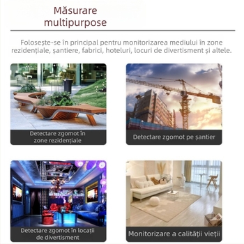 Smart mouse Nf-562 Măsurător portabil de zgomot, detector de decibeli și analizor de spectru al zgomotului pentru uz casnic