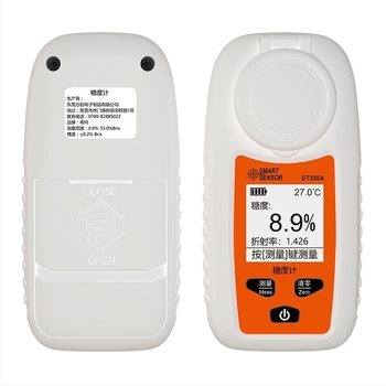 Refraktometru de zahăr - digital pentru fructe și băuturi (Model ST335A, Brand Smartsensor/xima, Gama de dulceață 0-55%)