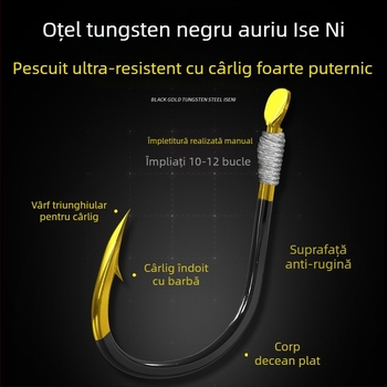 Set rig pentru linia de pescuit cu cârlige duble – linie principală, tracțiune puternică