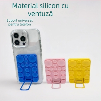 Suport de birou din silicon cu ventuză pentru telefon – universal, material silicon, suport telefon, suport birou