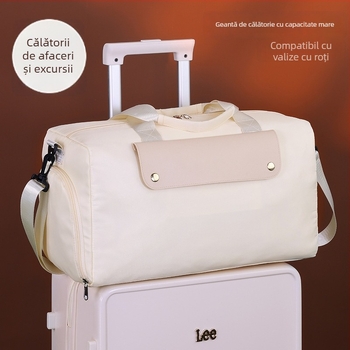 Geantă de voiaj Jintu cu separare uscat-umedă, 20-35L, material Twill compozit