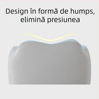mainyer Pernă de călătorie în formă U, umplutură memory foam, husă Ice Silk, stil modern minimalist, pentru adulți