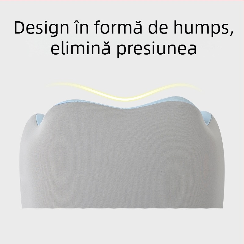 mainyer Pernă de călătorie în formă U, umplutură memory foam, husă Ice Silk, stil modern minimalist, pentru adulți