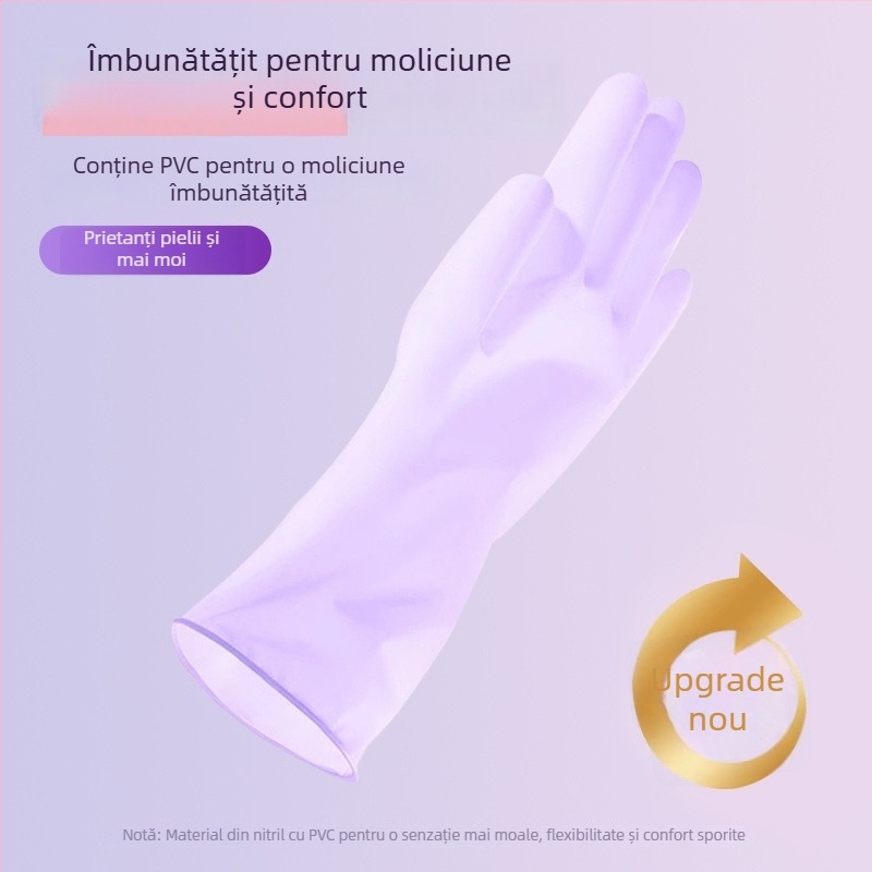 Mănuși din latex natural, ultra-subțiri, de unică folosință, de clasă alimentară, pentru curățare în bucătărie