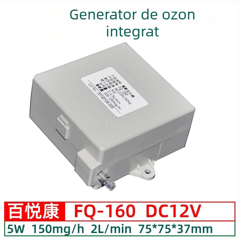 Modul generator ozon pentru dezinfectare integrată în purificator de aer și mașină de spălat — debit pompă aer 1–2 L/min
